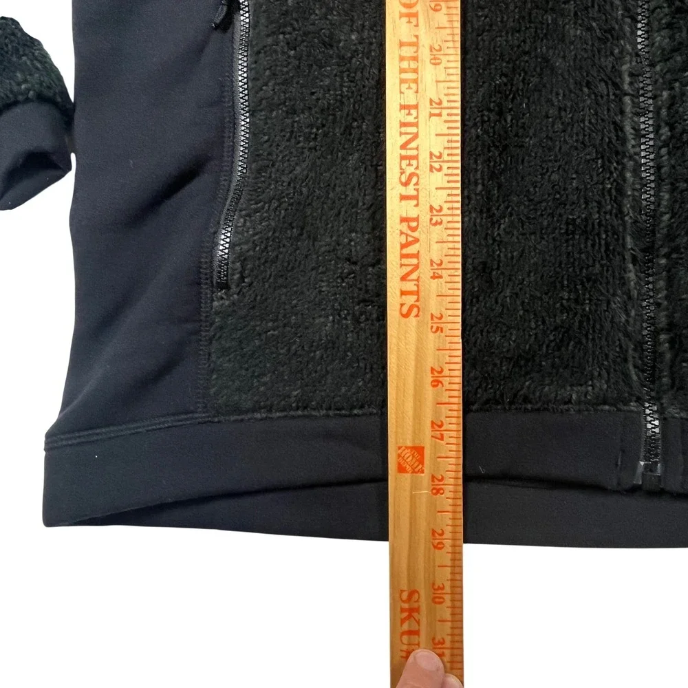 The North Face Full Zip Fleece Jacket Mens Large Black High Pile Gorpcore Hiking